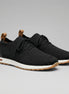 BLACK KNIT TRAINER