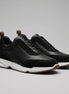 BLACK LEATHER TRAINER