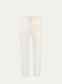 WHITE MODERN LINEN TROUSER