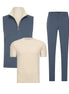 CREAM/BLUE MODERN ESSENTIAL SET